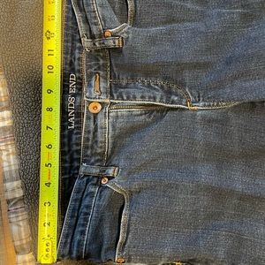 Lands End boot cut blue jeans